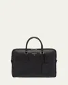 Prada Saffiano Leather Briefcase In Nero