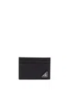 Prada Black Saffiano Card Holder With Logo