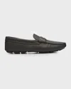 Prada Enamel-triangle-logo Suede Loafers In Black