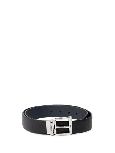 Prada Men Saffiano Leather Reversible Belt