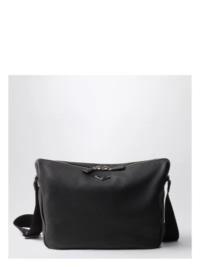 PRADA MEN'S SAFFIANO LEATHER SHOULDER BAG