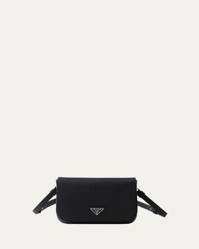 Prada Men's Saffiano Leather Travel Crossbody Bag