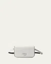 Prada Men's Saffiano Leather Travel Crossbody Bag In Black