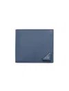 Prada Men's Saffiano Leather Wallet In Blue