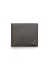 Prada Men's Saffiano Leather Wallet In Gray