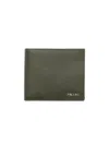 Prada Saffiano Leather Wallet In Green