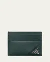 Prada Men's Saffiano Metal Cardcase In Green