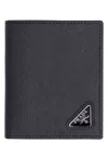 Prada Logo-plaque Leather Wallet