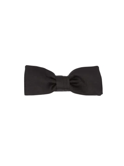 Prada Men's Satin Bow-tie In Black