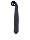 Prada Men Satin Tie In Blue