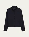 Prada Zip-up Jacket In Bleu