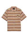 Prada Camicia In Misto Cotone Ricamato Uomo In Neutral