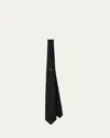 Prada Silk Tie In Black
