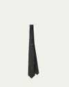 Prada Silk Tie In Black
