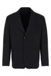 Prada Giacca In Misto Lana Nera  Uomo In Black