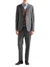 Prada Men's Single-breasted Silk Suit In Gray