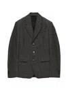 Prada Single-breasted Wool Jacket In Black