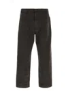 Prada Pantalone Dalla Gamba Ampia In Cotone Ardesia Uomo