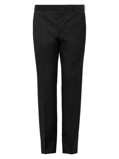 Prada Men's Slim-fit Wool Trousers In Black