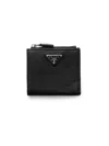 Prada Small Leather Wallet In Black