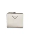 Prada Men's Small Saffiano Leather Wallet In White