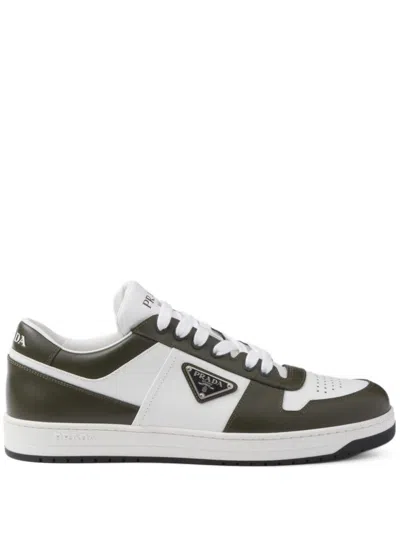 Prada Men Sneakers Downtown Bicolore In White
