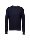 Prada Soft Cashmere Crew-neck Sweater In Blue