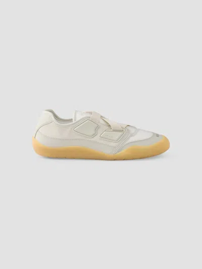 Prada Lightweight Low Profile Sneakers Rubber Sole Suede In Multi