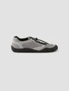 Prada Mesh Panel Sneakers Rubber Sole Design In Grey