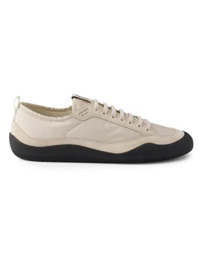 Prada Women's Speedrock Nylon And Suede Sneakers In Neutral