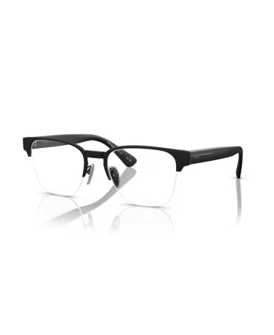 Prada Men's Square Eyeglasses, Pr A52v In Matte Black