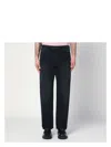 Prada Mens Black Straight-leg Regular Denim Jeans In Black