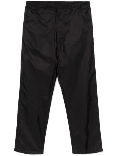 Prada Men Straight-leg Nylon Trousers In Black