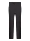 Prada Mens Black Slim-fit Straight-leg Woven Trousers In Black