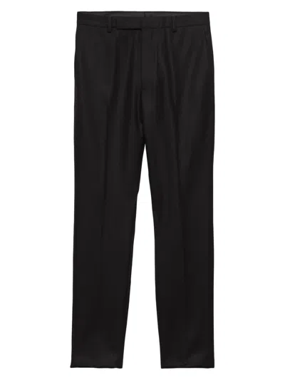 Prada Men's Stretch Cashmere Pants In Black