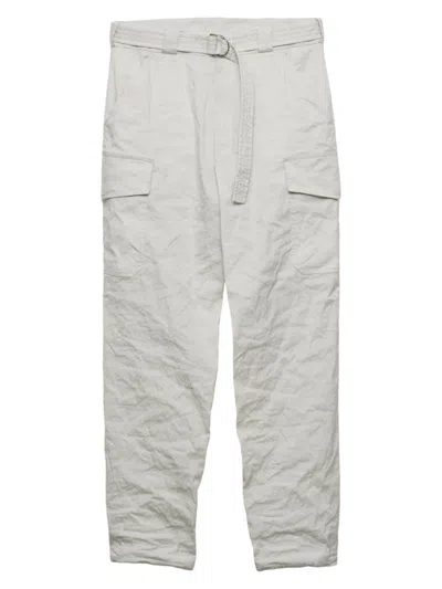 Prada Men's Stretch Cotton Pants In Beige Khaki