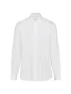 Prada Men's Stretch Cotton Shirt In White