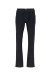 Prada Stretch Denim Jeans Belt Loops Five Pockets In Blue