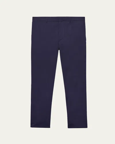 PRADA MEN'S STRETCH POPLIN PANTS