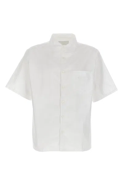 Prada Men Striped Shirt In White
