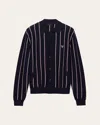 Prada Cardigan Aus Wolle Und Seide In Bleu