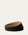 Prada Suede Belt Strap In Moro
