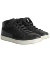 Prada Men's Suede Downtown Avenue High-top Sneaker (authentic Pre-loved) In Black