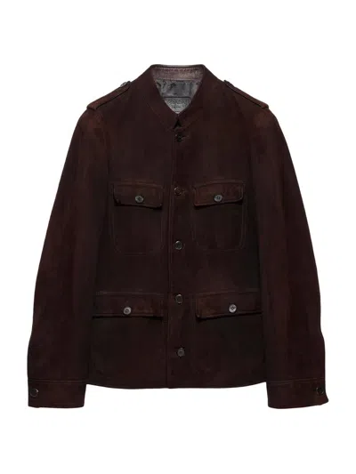 PRADA MEN'S SUEDE JACKET