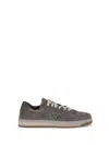 Prada Sneakers Downtown In Re-nylon And Gray Suede Men In Gray