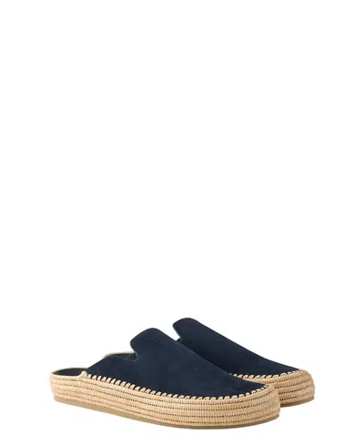 Prada Suede Mules In Blue
