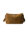 Prada Suede Shoulder Bag In Brown