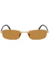 Prada Rectangular Sunglasses In Multicolor