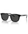 Prada Logo-lettering D-frame Sunglasses In Black