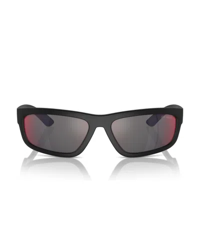 Prada Men's Sunglasses, Ps 05zs In Black Rubb